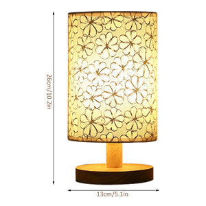 Linen Table Lamp USB Powered Modern Nordic Table Lamp Night Light Touch Control Bedside Lamp