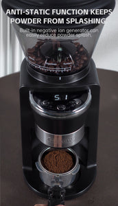 HiBREW Automatic Burr Mill Coffee Grinder with 34 Gears for Espresso Turkish Coffee