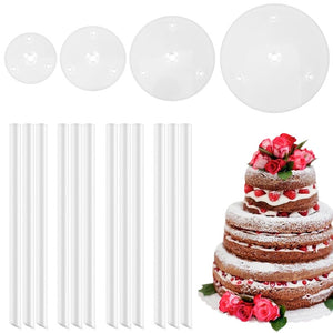 20Pcs Cake Dowels White Plastic Cake Support Rods cake tool Straws 9.4/11.8&quot; Length cake stand