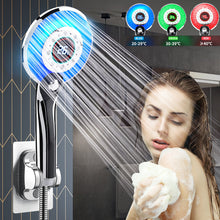 Load image into Gallery viewer, LED Shower Head Digital Shower Filter Temperature Control 3 Spraying Mode Shower Sprayer Water

