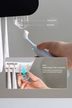 Load image into Gallery viewer, Wall-mounted Toothbrush Holder Automatic Toothpaste Dispenser Squeezer Organizer Storage Rack Bathroom
