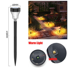 Load image into Gallery viewer, LED Lawn Solar Lights Garden Outdoor Lamp RGB Multi-Color Doorway Path Lighting Solar Christmas Decorative Landscape Shine Light
