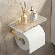 Load image into Gallery viewer, Toilet Paper Holder Acrylic and Aluminum Alloy Material European Royal Noble Waterproof
