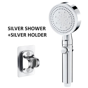 XIAOMI 5 Modes Adjustable Bath Shower Head High Pressure Water Saving Eco Shower Stop Water Showerhead Bathroom Accessories