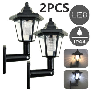 2Pcs Solar LED Light Outdoor Lamp Spotlight Outdoor Waterproof Lamp Lantern Garden