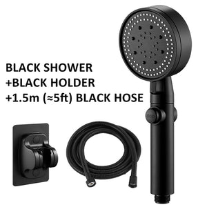 XIAOMI 5 Modes Adjustable Bath Shower Head High Pressure Water Saving Eco Shower Stop Water Showerhead Bathroom Accessories