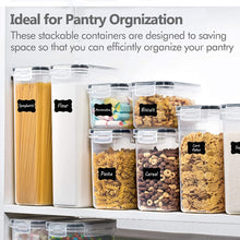 Load image into Gallery viewer, 8PCS Transparent Food Storage Bottles Stackable Kitchen Organization Containers Set
