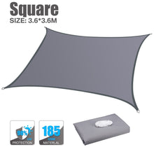 Load image into Gallery viewer, 160GSM Waterproof Awning Sunshade Sun Shade Sail For Outdoor Garden Beach Camping Patio Pool Sun
