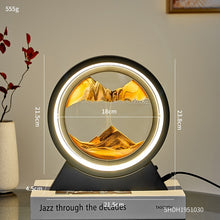 Load image into Gallery viewer, LED Light Creative Quicksand Table Lamp Moving Sand Art Picture 3D Hourglass Deep Sea Sandscape Bedroom
