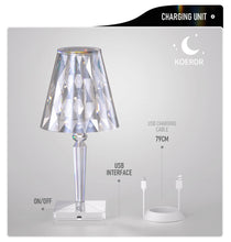 Load image into Gallery viewer, Diamond Crystal Touch Table Lamp Gift Desk Night Lights Decoration Bedroom
