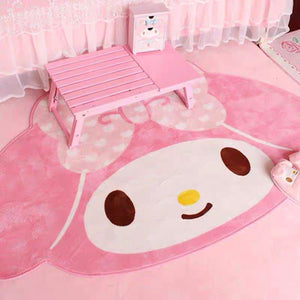 100x150CM Cartoon Saniro My Melody Carpet Kawaii Home Soft Fur Rugs Children Girls Bedroom Living Room Floor Mat Doormat Decor