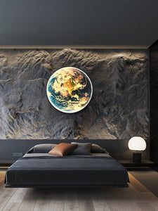 Earth Wall Lamp Technology Sense Wall Lamp Living Room Background Wall Decorative