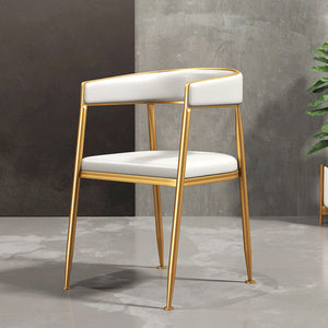 Gold Waiting Living Room Chairs Kitchen Nordic Design Relaxing Soft Chair Backrest