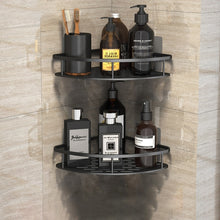 Load image into Gallery viewer, Bathroom Shelves No-drill Wall Mount Corner Shelf Shower Storage Rack Holder for WC Shampoo Organizer Bathroom Accessories
