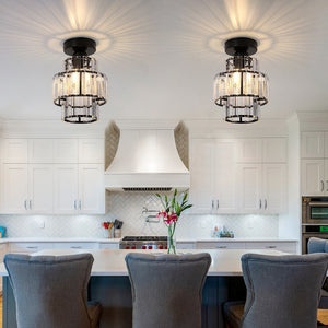 Modern K9 Crystal Pendant Light Living Dining Room Nordic Chandelier Led Ceiling Lamp Indoor Home Décor