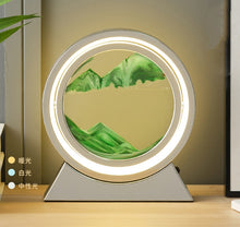 Load image into Gallery viewer, LED Light Creative Quicksand Table Lamp Moving Sand Art Picture 3D Hourglass Deep Sea Sandscape Bedroom
