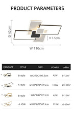 Load image into Gallery viewer, LED Square Chandeliers Ceiling Light for Living Room Home Decor Fixtures
