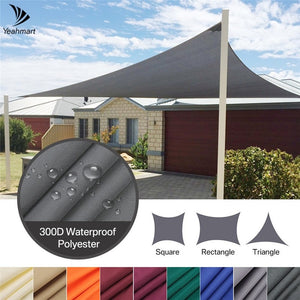 Sun Shade Sail Waterproof Rectangle 4x3M/3x2M Gazebo Canopy for Outdoor Home Lawn Patio Yard
