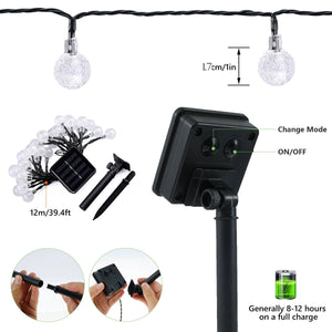 Solar String Lights 100 LEDs Fairy Lights Outdoor With 8 Modes IP65 Waterproof Garland Christmas Light
