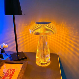 Transparent Nightlights Mushroom Lamp Bedroom Night Lamp Jellyfish Lamp Atmosphere Decoration Crystal Table Light