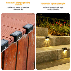 Solar LED Lights Outdoor Garden Light Stairs Deck Lamp Solar Lights Waterproof Solar Step Light for Patio