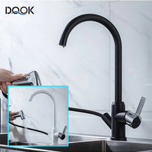 Load image into Gallery viewer, Kitchen Faucet Black Kitchen Tap  Pull Out  Kitchen Sink Mixer Tap Brushed Nickle Stream Sprayer Head
