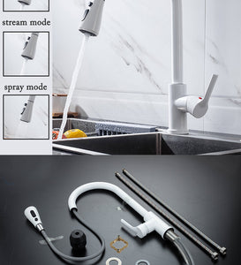 Kitchen Faucet Black Kitchen Tap  Pull Out  Kitchen Sink Mixer Tap Brushed Nickle Stream Sprayer Head