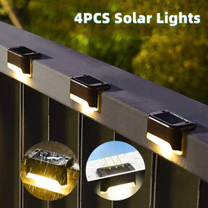 Solar LED Lights Outdoor Garden Light Stairs Deck Lamp Solar Lights Waterproof Solar Step Light for Patio