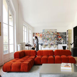 Modern Modular Sofas Loveseats Living Room Furniture Fabric Sofa Set 7 Seater Sectional Sofa