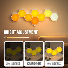 Load image into Gallery viewer, TuYa WIFI Bluetooth LED Hexagon Quantum Lamps Indoor RGB Wall Light For Computer Game Bedroom
