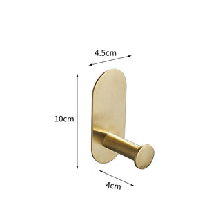 No Drilling Stainless Steel Self-adhesive Towel Bar Paper Holder Robe Hook Towel Ring Black Silver Gold Bathroom Accessories Set
