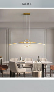 L100CM New Creative Modern LED Pendant Lights HLanging Pendant Lamp For Dining Room Living Room