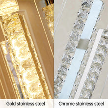 Load image into Gallery viewer, led crystal staircase chandelier modern spiral lamp gold chrome luxury interior lighting living room villa indoor chrome lights
