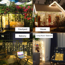 Load image into Gallery viewer, Solar Lights 6m Width Droop 0.5m Christmas Solar Garland Light String for Garden Eaves House Outdoor Decoration
