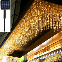 Load image into Gallery viewer, Solar Lights 6m Width Droop 0.5m Christmas Solar Garland Light String for Garden Eaves House Outdoor Decoration

