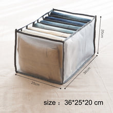 Load image into Gallery viewer, Jeans T-shirt Storage Boxes Closet Organizer Wardrobe Clothes Underwear Organizer Drawers Clothes Separator Boxes
