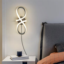 Load image into Gallery viewer, Modern Minimalist Wall Lamps Living Room black white Lamp Aisle Lighting decoration
