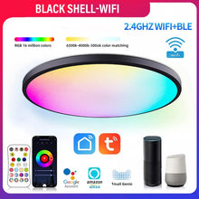 Load image into Gallery viewer, Smart Wifi LED Ceiling Lights RGBCW Dimmable TUYA APP Compatible with Alexa Google Home Bedroom Living Room
