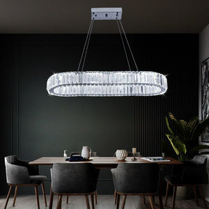 Modern K9 Crystal Led Chandelier Lights Home Lighting Chrome Lustre Chandeliers Ceiling Pendant Lamp