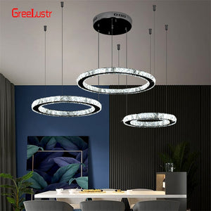 Modern K9 Crystal Led Chandelier Lights Home Lighting Chrome Lustre Chandeliers Ceiling Pendant Lamp