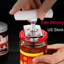 Load image into Gallery viewer, Kitchen Accessories Jar  Opener Beer Bottle  Can Gap Lids Off Easily Adjustable Size Stainless Steel Aluminium Alloy
