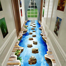 Load image into Gallery viewer, 3D Adventure Glass Bridge Promenade Carpet Bedroom Kitchen Carpet
