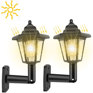 2Pcs Solar LED Light Outdoor Lamp Spotlight Outdoor Waterproof Lamp Lantern Garden