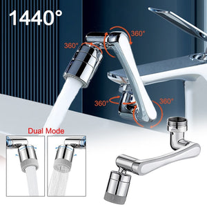 1440° Swivel Faucet Aerator Extender Kitchen Sink Aerators with 2 Modes Anti Splash Filter Faucet