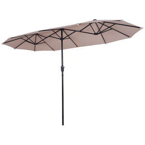 13 Ft Large Patio Umbrella Double Sided  Umbrella,Outdoor Furniture
