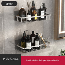 Load image into Gallery viewer, Punch-free Bathroom Shelf Shelves Wall Mounted Shampoo Storage Rack For Kitchen Holder
