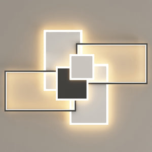 LED Square Chandeliers Ceiling Light for Living Room Home Decor Fixtures