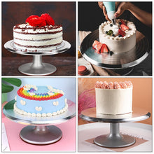 Load image into Gallery viewer, 6Pcs/set Turntable Cake Decoration Accessories Set Rotating Cake Stand Tools Metal Stainless Steel Pastry r
