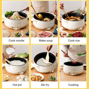 1.7L Electric Rice Cooker Single/Double Layer Household Non-stick Pan Hotpot