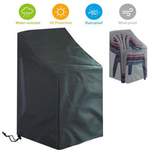 Load image into Gallery viewer, Stacked Chair Dust Cover Outdoor Garden Patio Furniture Protector Cover Waterproof Dustproof Chair
